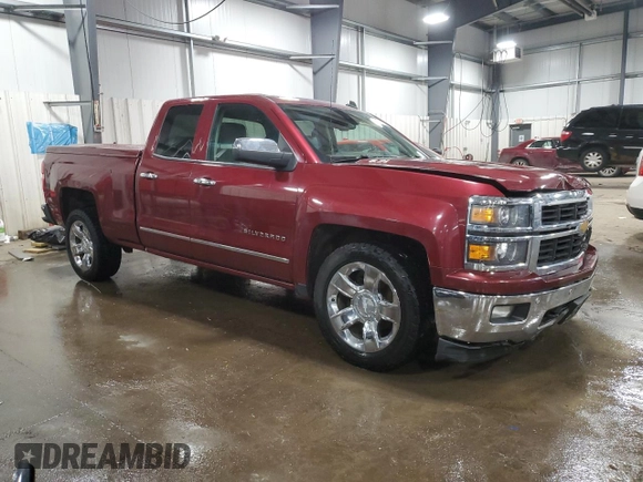 2014 Chevrolet Silverado 1500 LTZ with VIN 1GCVKSEJ5EZ205037, listed as a Copart auction lot 42328535 with 266,840 mi miles and Salvage Title. Bid and sale history available at DreamBid. Image 4.