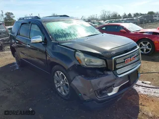 2015 GMC Acadia SLT with VIN 1GKKVRKD4FJ167371, listed as a IAAI auction lot 41838070 with NaN miles. Bid and sale history available at carsss.com. Image 1.