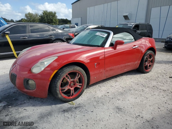 2007 Pontiac Solstice GXP with VIN 1G2MG35X47Y134580, listed as a Copart auction lot 77258464 with 0 mi miles and Salvage Title. Bid and sale history available at carsss.com. Image 1.
