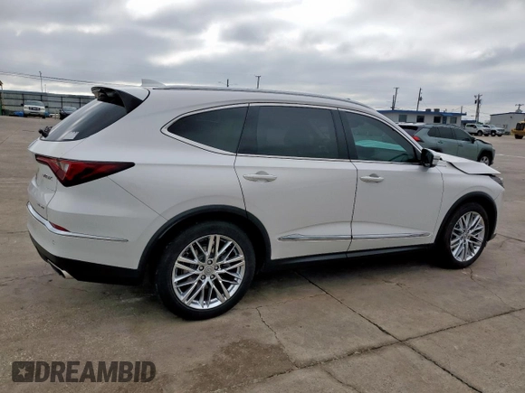2023 Acura MDX Advance с VIN 5J8YE1H87PL006358, выставлен на аукционе Copart как лот 56013605 с пробегом 49 109 миль миль и Списание • Salvage title. История ставок и продаж доступна на DreamBid. Изображение 3.