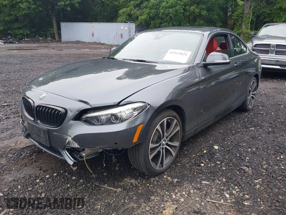 2020 BMW 2 Series 230i xDrive with VIN WBA2J3C02L7F14463, listed as a IAAI auction lot 42522821 with 37,224 mi miles and . Bid and sale history available at DreamBid. Image 6.
