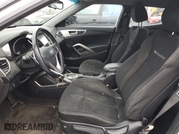 2017 Hyundai Veloster with VIN KMHTC6AD8HU310860, listed as a Copart auction lot 42170923 with 97,009 mi miles. Bid and sale history available at carsss.com. Image 7.