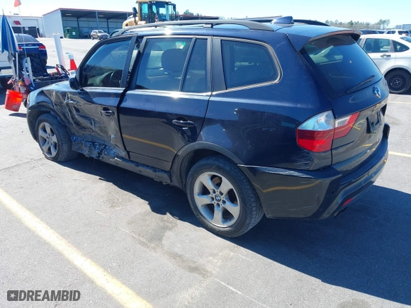 2007 BMW X3 3.0si with VIN WBXPC93477WF22081, listed as a IAAI auction lot 41679094 with 214,553 mi miles. Bid and sale history available at carsss.com. Image 3.