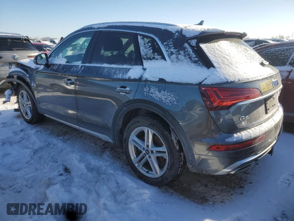 2021 Audi Q5 Premium Plus with VIN WA1E2AFY6M2049775, listed as a Copart auction lot 89149665 with 28,168 mi miles and Salvage Title. Bid and sale history available at carsss.com. Image 2.