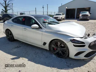 2023 Genesis G70 3.3T with VIN KMTG54TE1PU107920, listed as a Copart auction lot 58430254 with Not Provided miles and Salvage Title. Bid and sale history available at DreamBid. Image 4.