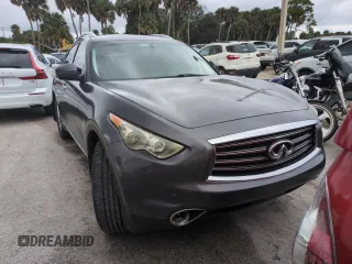 2012 Infiniti FX35 with VIN JN8AS1MU7CM120316, listed as a Copart auction lot 75073144 with 0 mi miles and Salvage Title. Bid and sale history available at carsss.com. Image 5.
