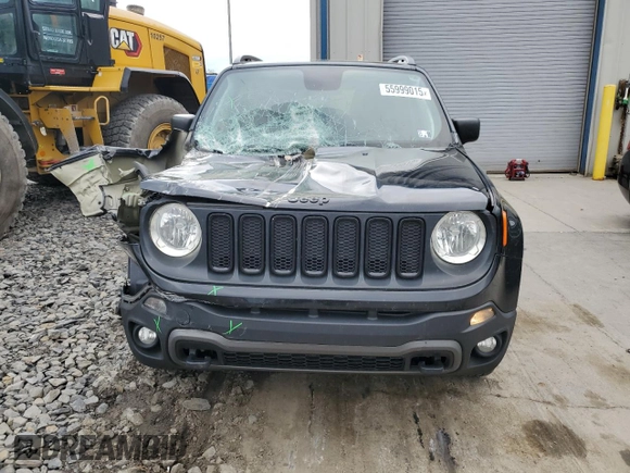 2018 Jeep Renegade Upland z VIN ZACCJBAB4JPH90422, wystawiony jako Copart lot #55999015 z przebiegiem 147 775 mil mil oraz Szkoda całkowita • Salvage title. Historia ofert i sprzedaży dostępna na DreamBid. Obrazek 5.