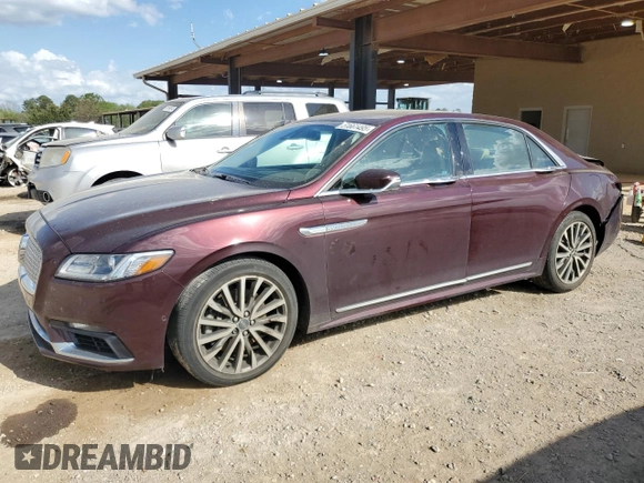 2017 Lincoln Continental Select with VIN 1LN6L9SP5H5623804, listed as a Copart auction lot 51661495 with 180,616 mi miles and Salvage title. Bid and sale history available at DreamBid. Image 1.