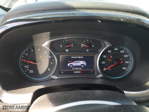 2021 Chevrolet Traverse LT Leather with VIN 1GNERHKW2MJ247877, listed as a Copart auction lot 46808755 with 43,808 mi miles and Salvage Title. Bid and sale history available at carsss.com. Image 9.