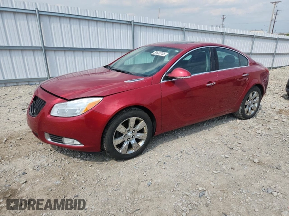 2012 Buick Regal Turbo Premium 1 with VIN 2G4GS5EV7C9214533, listed as a Copart auction lot 59638735 with 177,136 mi miles and Non repairable. Bid and sale history available at DreamBid. Image 1.