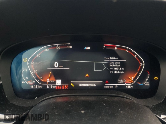 2023 BMW 5 Series 530i xDrive with VIN WBA13BJ0XPWY20712, listed as a Copart auction lot 86109994 with 9,489 mi miles and Salvage Title. Bid and sale history available at DreamBid. Image 9.