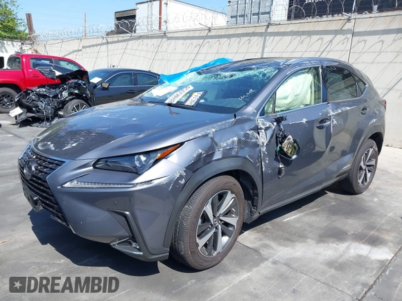2020 Lexus NX 300h with VIN JTJGJRDZ7L5008111, listed as a IAAI auction lot 42116245 with Not provided miles and . Bid and sale history available at DreamBid. Image 19.