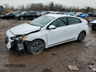 2020 Hyundai Ioniq SEL with VIN KMHC75LD8LU228535, listed as a Copart auction lot 44307585 with 37,632 mi miles and Salvage Title. Bid and sale history available at DreamBid. Image 1.