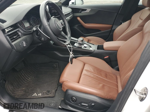 2020 Audi A4 Premium with VIN WAUDNAF45LA044798, listed as a Copart auction lot 49611405 with 35,677 mi miles and Non repairable. Bid and sale history available at DreamBid. Image 7.