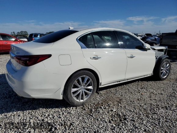 2021 Infiniti Q50 Pure with VIN JN1EV7AP6MM701378, listed as a Copart auction lot 43383655 with 87,293 mi miles and Salvage title. Bid and sale history available at DreamBid. Image 3.