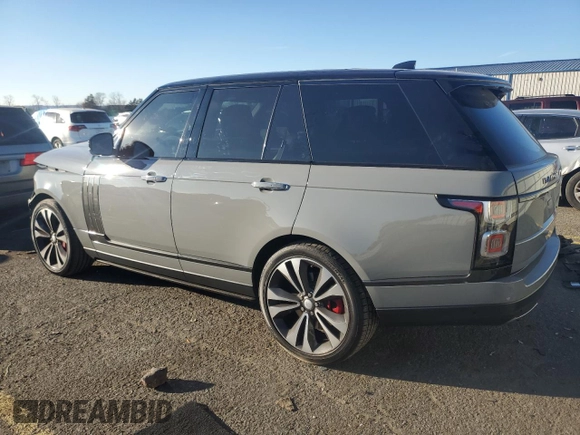 2020 Land Rover Range Rover SV Autobiography Dynamic with VIN SALGW2RE9LA598992, listed as a Copart auction lot 80763454 with 53,514 mi miles and Salvage title. Bid and sale history available at DreamBid. Image 2.