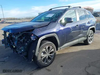 2024 Toyota RAV4 Hybrid XLE Premium with VIN 2T3B6RFV8RW082731, listed as a IAAI auction lot 41428336 with 2,377 mi miles. Bid and sale history available at carsss.com. Image 2.