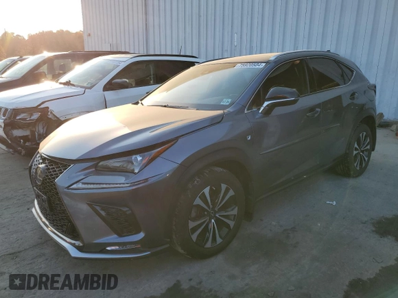 2020 Lexus NX with VIN JTJSARDZ7L2226285, listed as a Copart auction lot 75920504 with 106,883 mi miles and Salvage Title. Bid and sale history available at carsss.com. Image 1.