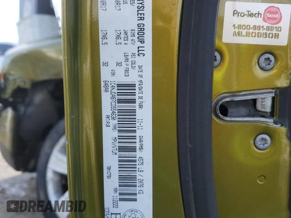 2012 Jeep Compass High Altitude with VIN 1C4NJDAB7CD554630, listed as a Copart auction lot 49915565 with 266,206 mi miles and Salvage Title. Bid and sale history available at carsss.com. Image 13.