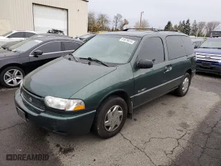 1999 Nissan Quest GXE with VIN 4N2XN11T4XD840801, listed as a Copart auction lot 81679414 with 175,936 mi miles and Salvage Title. Bid and sale history available at carsss.com. Image 1.