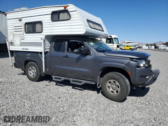 2022 Nissan Frontier S with VIN 1N6ED1CM1NN644435, listed as a Copart auction lot 46060715 with 28,780 mi miles and Salvage title. Bid and sale history available at DreamBid. Image 4.