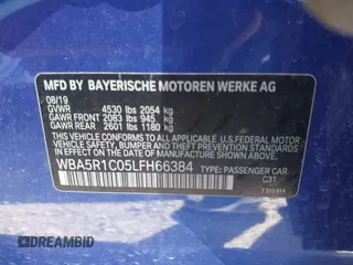 2020 BMW 3 Series 330i z VIN WBA5R1C05LFH66384, wystawiony jako IAAI lot #41810255 z przebiegiem 59 433 mil mil oraz . Historia ofert i sprzedaży dostępna na DreamBid. Obrazek 9.