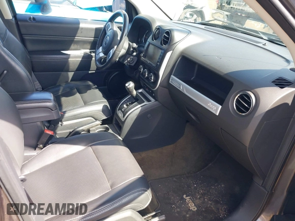 2016 Jeep Compass High Altitude Edition with VIN 1C4NJCEA3GD760934, listed as a IAAI auction lot 42028621 with 102,498 mi miles. Bid and sale history available at carsss.com. Image 5.