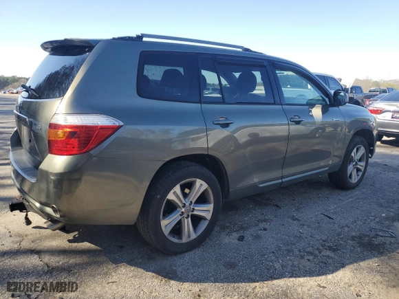 2008 Toyota Highlander Sport with VIN JTEDS43AX82034370, listed as a Copart auction lot 47774225 with 187,617 mi miles and Salvage Title. Bid and sale history available at carsss.com. Image 3.