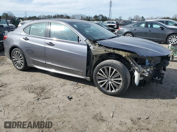 2018 Acura TLX Advance with VIN 19UUB3F7XJA006760, listed as a Copart auction lot 43047455 with 30,299 mi miles and Salvage title. Bid and sale history available at DreamBid. Image 4.