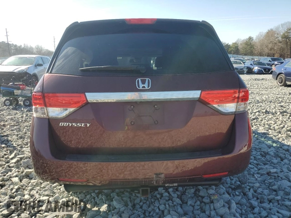 2016 Honda Odyssey EX-L with VIN 5FNRL5H65GB019868, listed as a Copart auction lot 46218155 with 150,714 mi miles and Salvage Title. Bid and sale history available at DreamBid. Image 6.