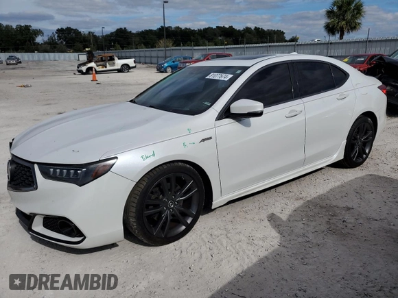 2019 Acura TLX w/A-Spec Pkg with VIN 19UUB1F61KA006305, listed as a Copart auction lot 81077674 with 82,763 mi miles and Salvage Title. Bid and sale history available at carsss.com. Image 1.