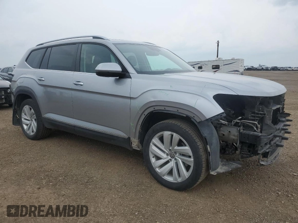 2021 Volkswagen Atlas SEL with VIN 1V2BR2CA6MC550823, listed as a Copart auction lot 65885005 with 158,380 mi miles and Salvage title. Bid and sale history available at DreamBid. Image 4.