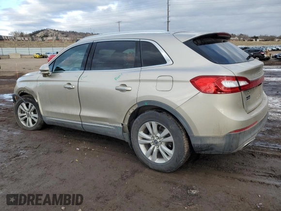 2017 Lincoln MKX Select with VIN 2LMPJ8KRXHBL12357, listed as a Copart auction lot 43250985 with 105,483 mi miles and Salvage Title. Bid and sale history available at carsss.com. Image 2.