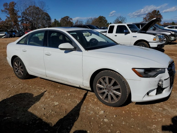 2014 Audi A6 Premium Plus with VIN WAUDFAFC2EN036206, listed as a Copart auction lot 81627124 with 96,669 mi miles and Salvage title. Bid and sale history available at DreamBid. Image 4.