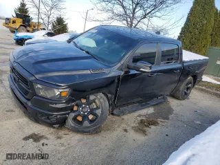 2019 Ram 1500 Big Horn/Lone Star with VIN 1C6RRFFG2KN908449, listed as a Copart auction lot 45495695 with 123,866 mi miles and Salvage Title. Bid and sale history available at carsss.com. Image 1.