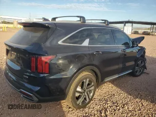 2023 Kia Sorento SX Prestige with VIN KNDRMDLH1P5205778, listed as a Copart auction lot 44644595 with 33,160 mi miles and Salvage title. Bid and sale history available at DreamBid. Image 3.