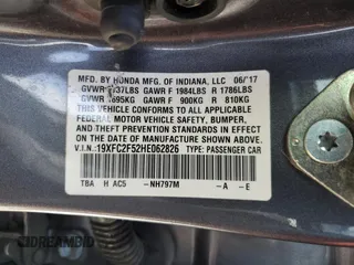2017 Honda Civic Sedan LX with VIN 19XFC2F52HE062826, listed as a Copart auction lot 50692755 with 123,569 mi miles and Salvage Title. Bid and sale history available at carsss.com. Image 12.