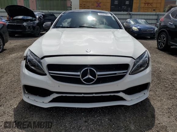 2017 Mercedes-Benz C 63 S AMG with VIN WDDWJ8HB9HF514455, listed as a Copart auction lot 59925904 with 57,638 mi miles and Salvage Title. Bid and sale history available at carsss.com. Image 5.