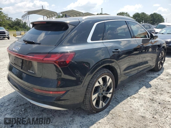 2022 Audi e-tron Premium Plus with VIN WA1LAAGE0NB028405, listed as a Copart auction lot 56482773 with 16,036 mi miles. Bid and sale history available at carsss.com. Image 3.