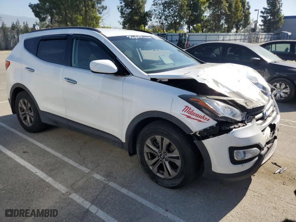2015 Hyundai Santa Fe Sport with VIN 5XYZU3LB3FG254864, listed as a Copart auction lot 52762365 with 107,418 mi miles and Salvage Title. Bid and sale history available at carsss.com. Image 4.