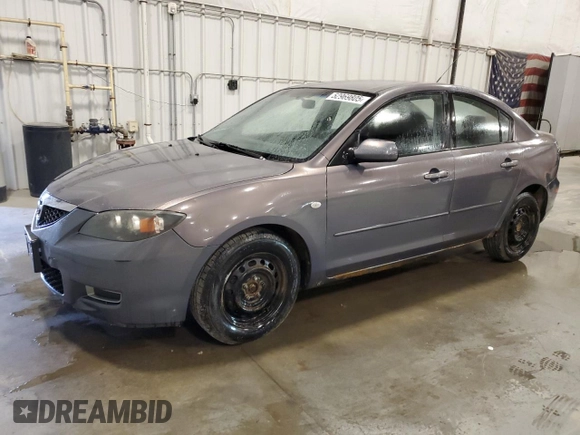 2008 Mazda 3 Sport with VIN JM1BK12F581185775, listed as a Copart auction lot 52969805 with 139,833 mi miles and Salvage Title. Bid and sale history available at DreamBid. Image 1.