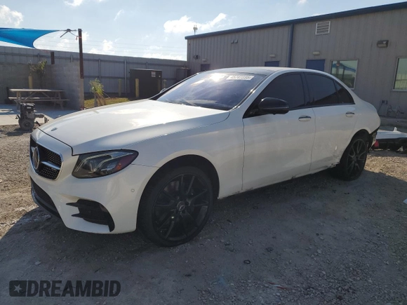 2018 Mercedes-Benz E-Class AMG E 43 with VIN WDDZF6EB8JA486688, listed as a Copart auction lot 45747235 with 0 mi miles and Salvage Title. Bid and sale history available at carsss.com. Image 1.