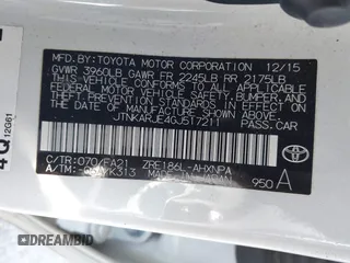 2016 Scion iM z VIN JTNKARJE4GJ517211, wystawiony jako IAAI lot #41991385 z przebiegiem 133 763 mil mil oraz . Historia ofert i sprzedaży dostępna na DreamBid. Obrazek 9.