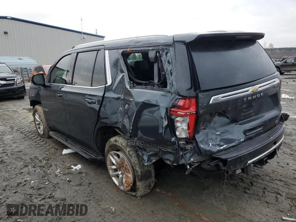 2022 Chevrolet Tahoe LT with VIN 1GNSKNKD0NR161796, listed as a Copart auction lot 42320075 with 84,387 mi miles and Salvage title. Bid and sale history available at DreamBid. Image 2.