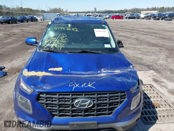 2021 Hyundai Venue SE with VIN KMHRB8A3XMU102182, listed as a IAAI auction lot 41987687 with 58,733 mi miles and . Bid and sale history available at DreamBid. Image 12.