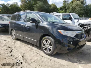 2015 Nissan Quest S with VIN JN8AE2KP0F9133569, listed as a Copart auction lot 62696234 with 150,930 mi miles and Salvage Title. Bid and sale history available at carsss.com. Image 4.