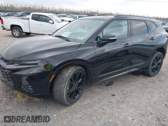 2021 Chevrolet Blazer RS with VIN 3GNKBKRS2MS527336, listed as a IAAI auction lot 41859336 with 126,029 mi miles and . Bid and sale history available at DreamBid. Image 2.