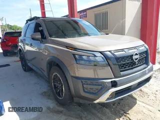 2023 Nissan Pathfinder Rock Creek with VIN 5N1DR3BD1PC228800, listed as a IAAI auction lot 42119090 with Not provided miles and . Bid and sale history available at DreamBid. Image 1.
