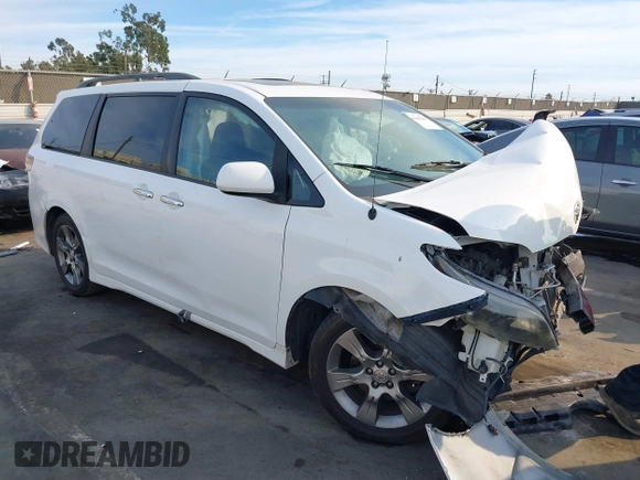 2014 Toyota Sienna SE with VIN 5TDXK3DC2ES472249, listed as a IAAI auction lot 41402101 with Not Provided miles and . Bid and sale history available at DreamBid. Image 1.