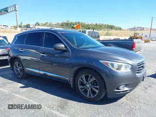 2013 Infiniti JX35 with VIN 5N1AL0MM8DC317601, listed as a IAAI auction lot 40678694 with 142,221 mi miles and . Bid and sale history available at DreamBid. Image 13.